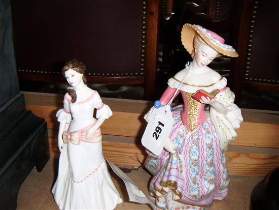 Royal Doulton figure, Lauren, HN 3872 & a V&A Franklin Mint limited edition figure, Diana (2)